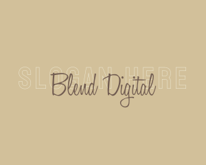 Overlap Cursive Business logo