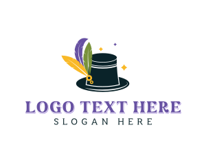Feathers Hat Mardi Gras logo