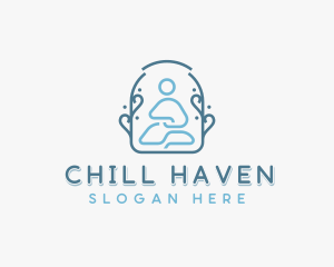 Wellness Meditation Yoga logo design