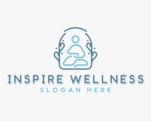 Wellness Meditation Yoga logo design