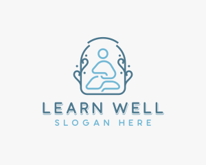 Wellness Meditation Yoga logo design