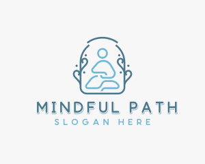 Wellness Meditation Yoga logo design