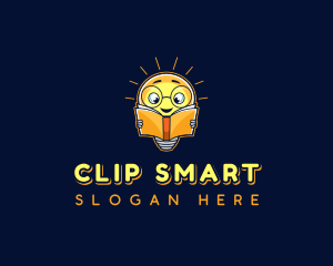 Smart Reading Bulb logo design