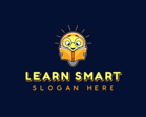 Smart Reading Bulb logo design