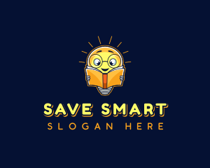 Smart Reading Bulb logo design