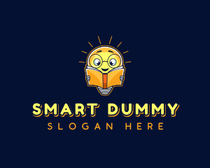 Smart Reading Bulb logo design