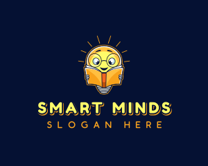 Smart Reading Bulb logo design