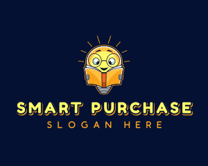 Smart Reading Bulb logo design