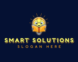 Smart Reading Bulb logo design