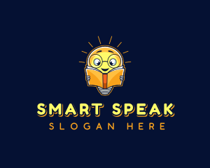 Smart Reading Bulb logo design