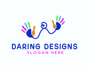 Playful Hand Doodle logo
