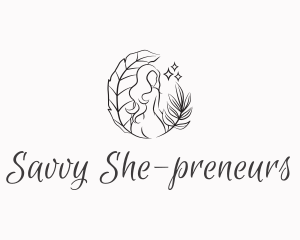 Nude Woman Beauty  logo design