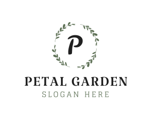 Flower Wreath Wedding Planner logo design