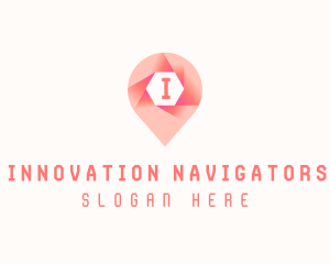 GPS Location Pin logo design