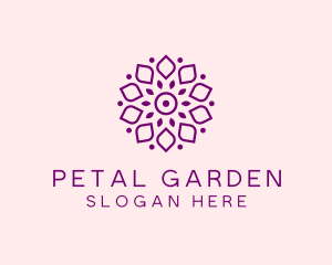 Flower Spa Petals logo design