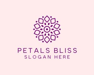 Flower Spa Petals logo design