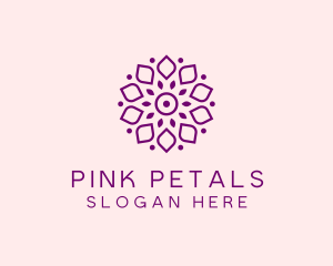 Flower Spa Petals logo design