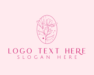 Sparkling Botanical Flower logo