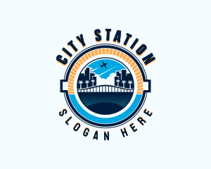 Airplane City Tour logo design