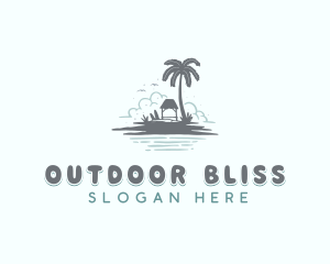 Island Beach Bungalow logo design