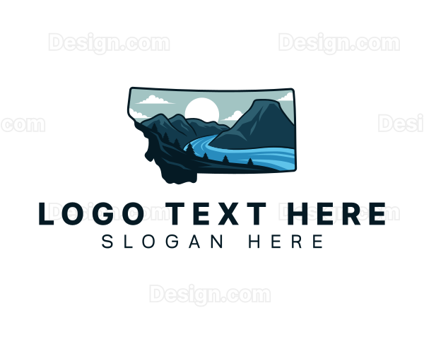 Mountain Glacier Montana Logo