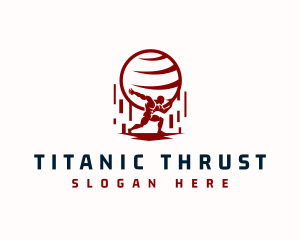 Strong Atlas Titan logo design