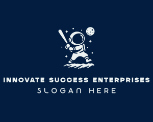 Astronaut Leadership Success logo design