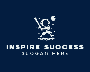 Astronaut Leadership Success logo design