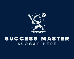 Astronaut Leadership Success logo design