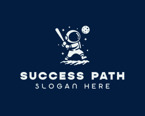 Astronaut Leadership Success logo design