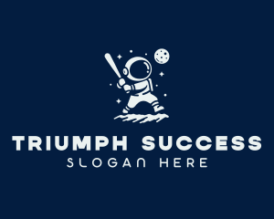 Astronaut Leadership Success logo design