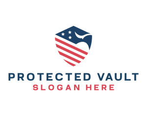 American Eagle Shield logo design