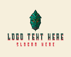 Indigenous Tribal Mask logo