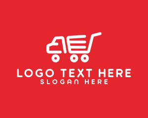 Shopping Delivery Truck logo