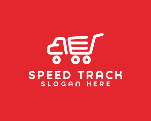 Shopping Delivery Truck logo
