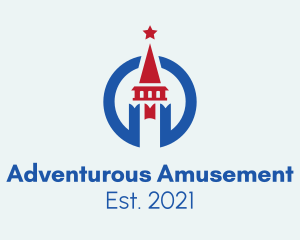 Amusement Park Tower  logo design