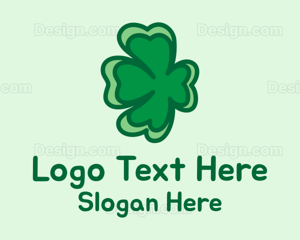 Floating Shamrock Clover Logo