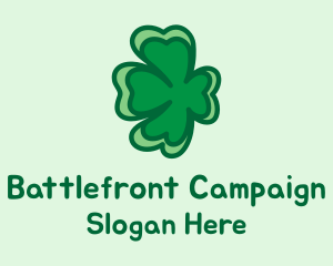 Floating Shamrock Clover  Logo