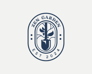 Garden Shovel Landscaper logo design