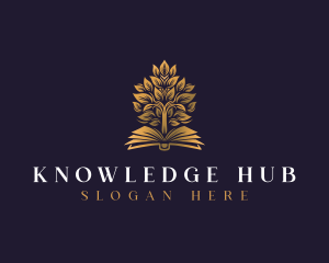 Book Tree Knowledge logo design