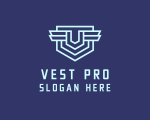 Modern Shield Letter V  logo design