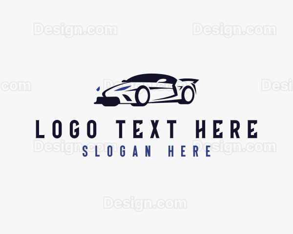 Race Car Automobile Logo