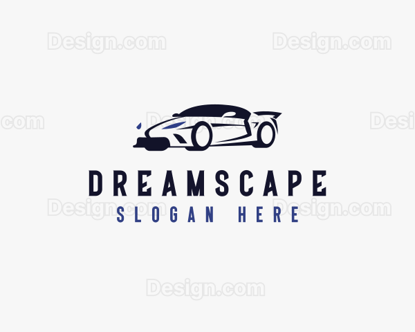 Race Car Automobile Logo