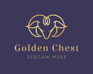 Deluxe Golden Ram logo design