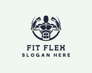 Muscle Man Fitness logo design