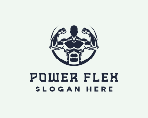 Muscle Man Fitness logo design