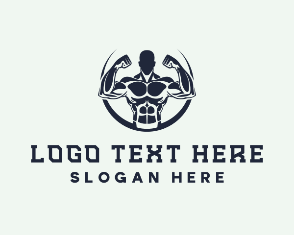 Bodybuilding logo example 1