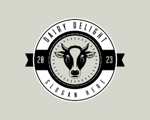 Dairy Cow Farm logo design