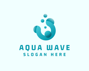 Cleaning Water Bubbles logo design