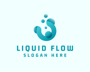 Cleaning Water Bubbles logo design